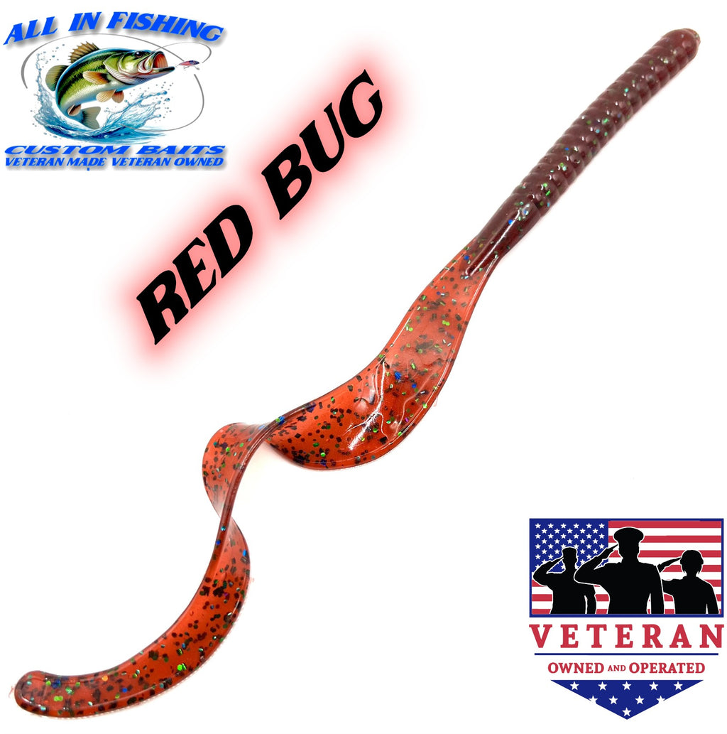 8ct 10'' ribbon tail worm choose color (Copy)