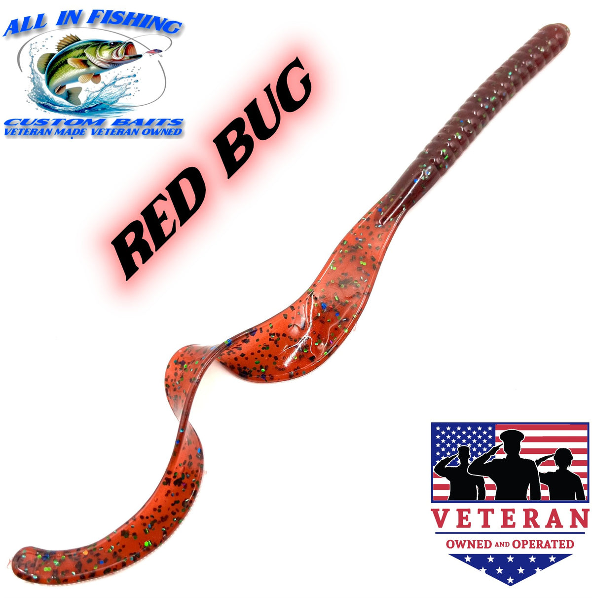 8ct 10'' ribbon tail worm choose color (Copy)