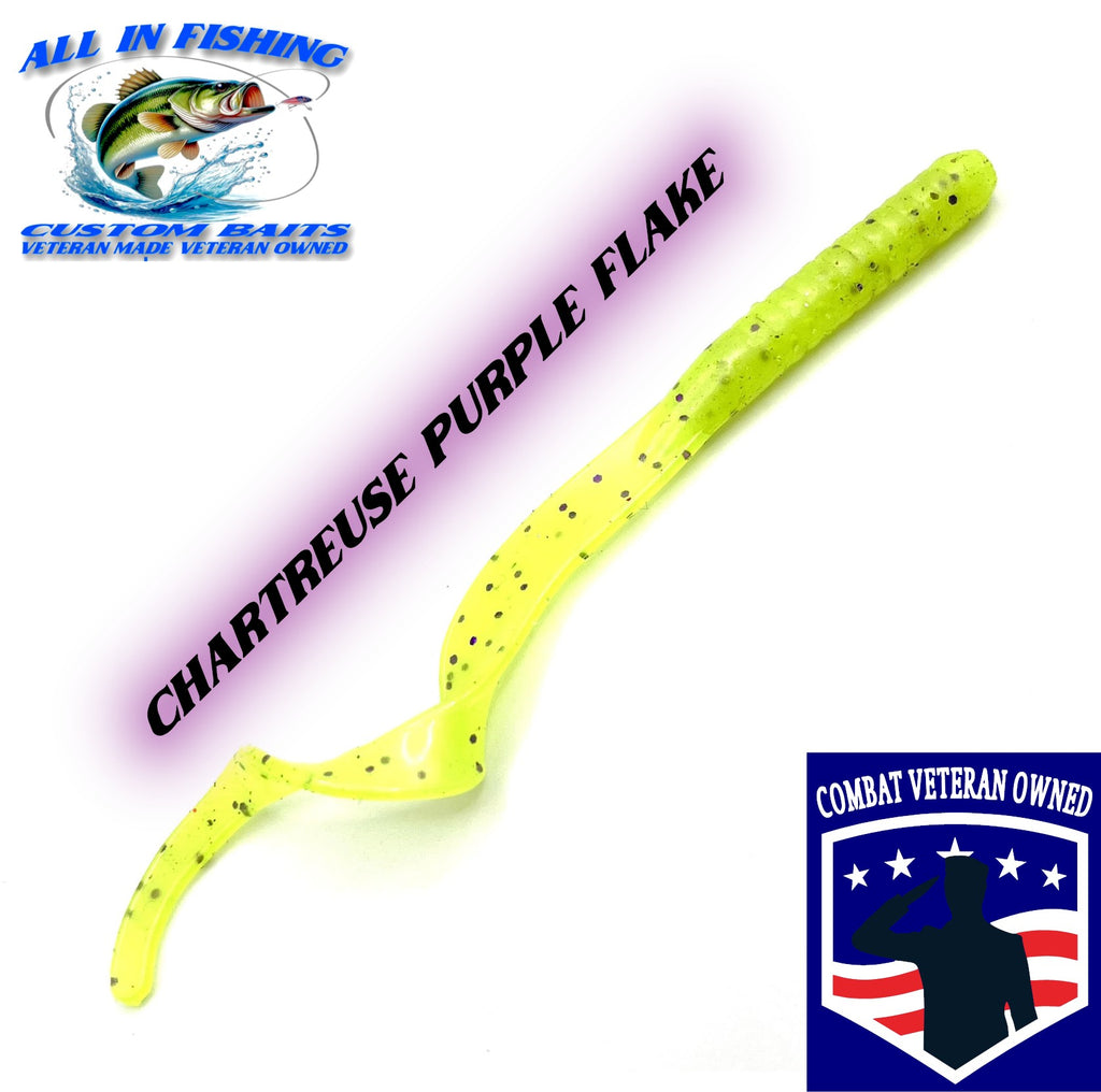 20ct 4.5'' ribbon tail worm choose color