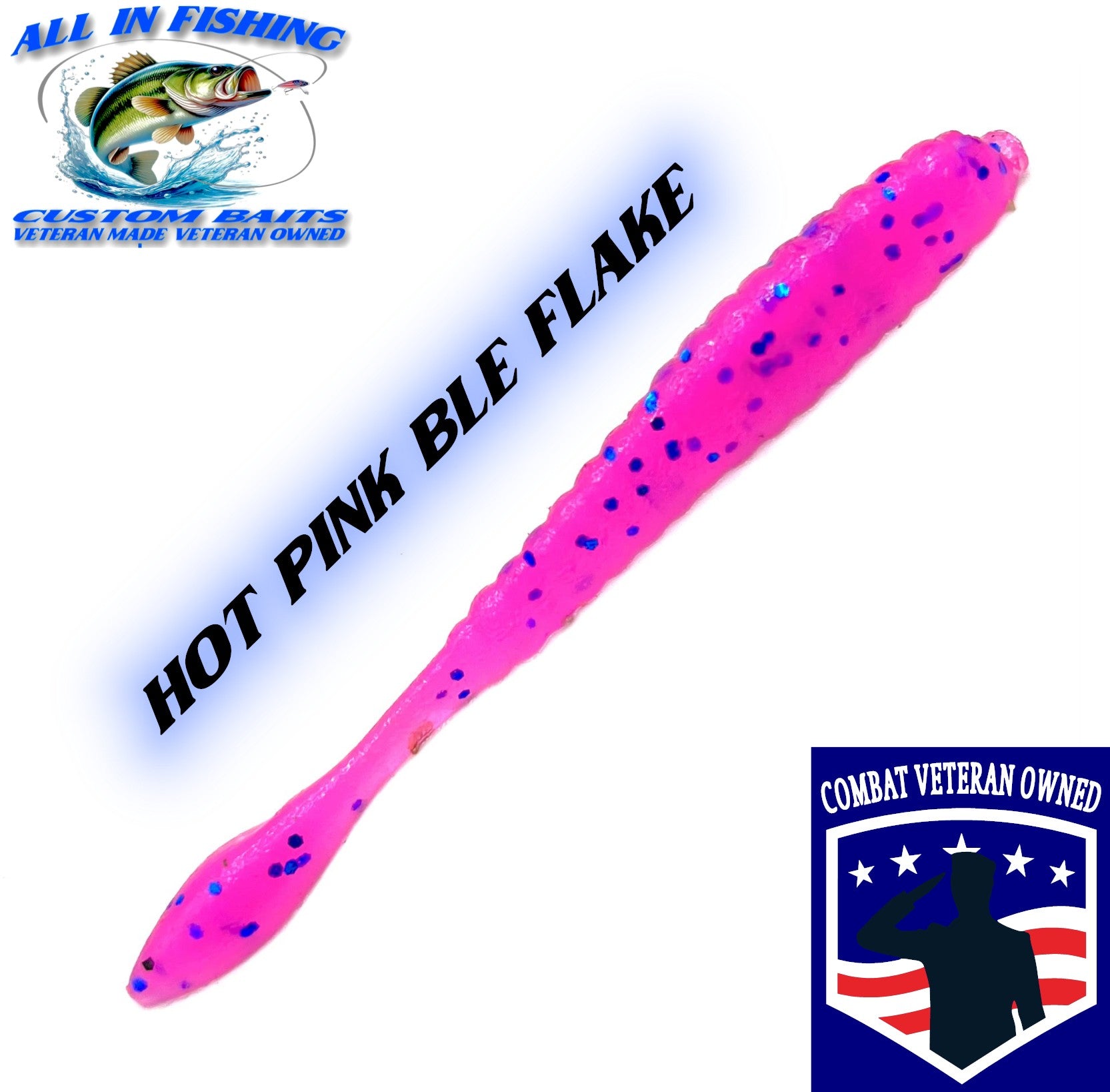 4'' flat worm (Choose Color ) - 20Pack