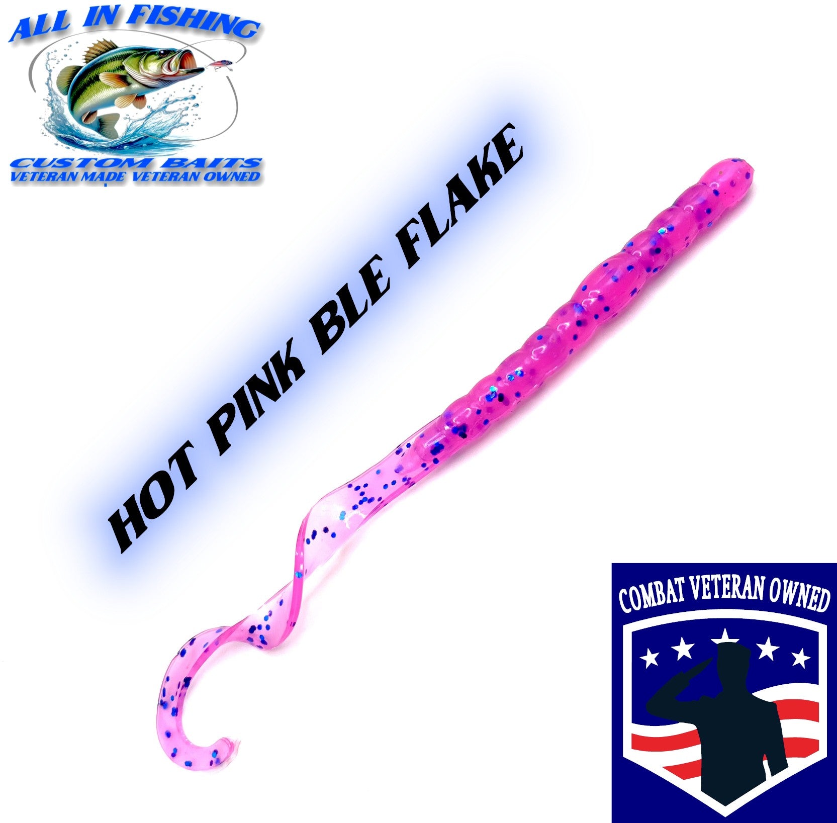 12ct 7'' ribbon tail worm choose color