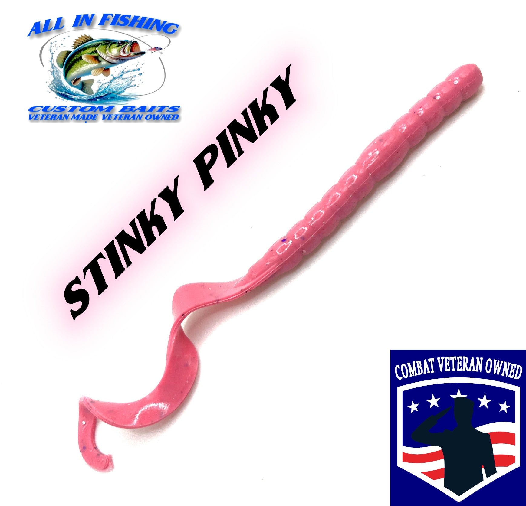 12ct 7'' ribbon tail worm choose color