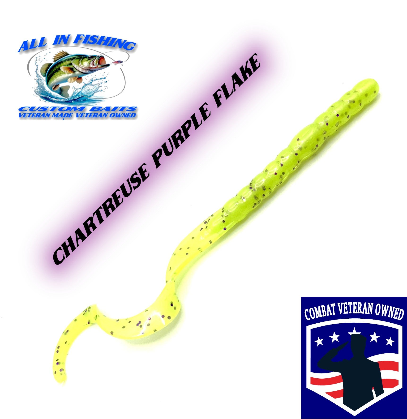 12ct 7'' ribbon tail worm choose color