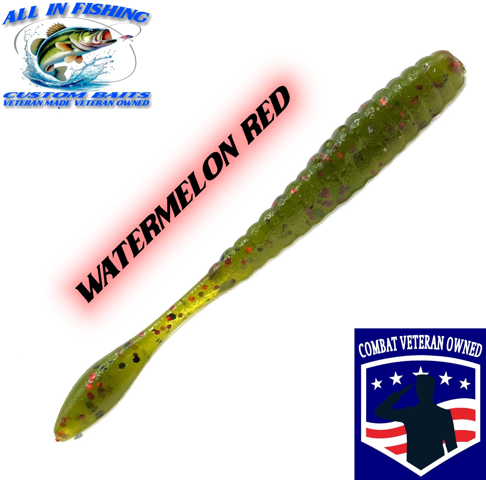 4'' flat worm (Choose Color ) - 20Pack