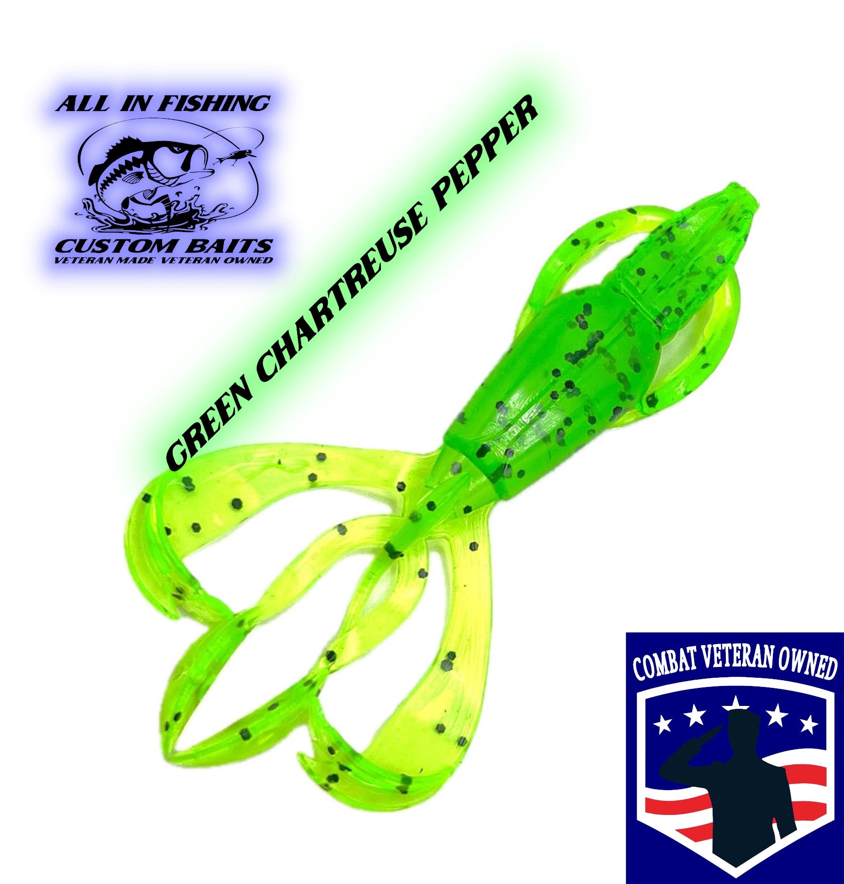 Crazy Flapper 10ct (choose size, color) creature bait