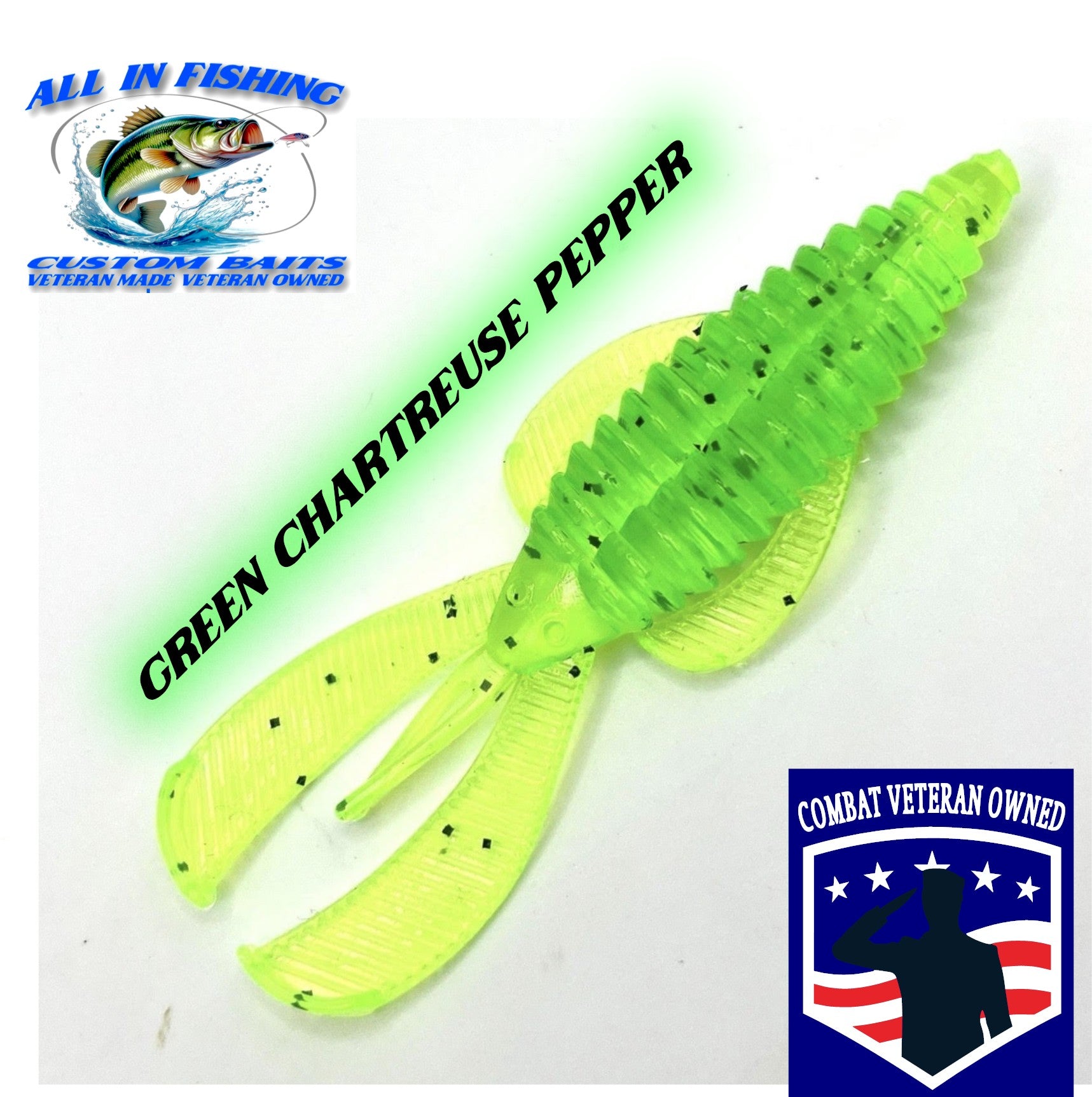 12ct 4'' Rage Bug Style (choose color) Creature Bait