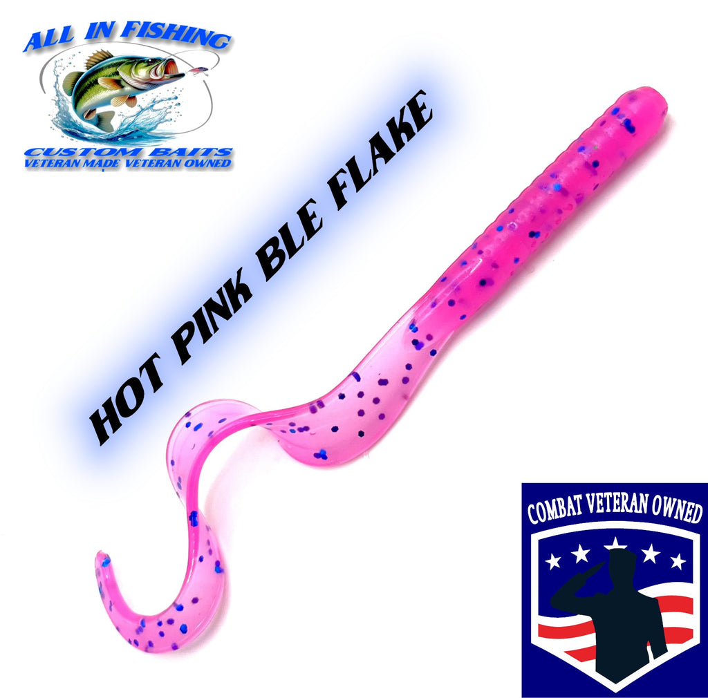 20ct 4.5'' ribbon tail worm choose color