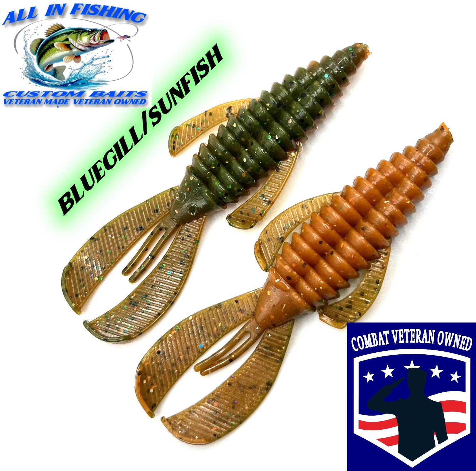 12ct 4'' Rage Bug Style (choose color) Creature Bait