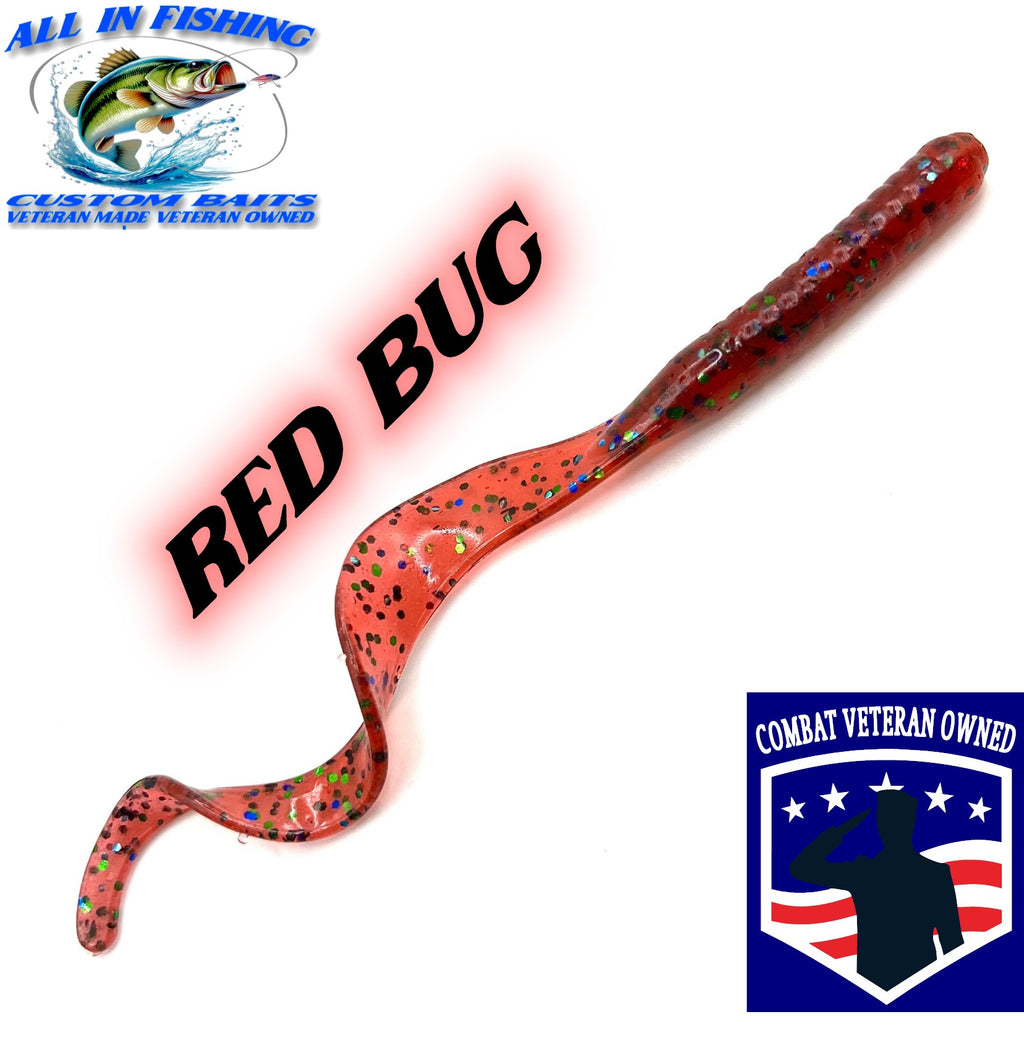 20ct 4.5'' ribbon tail worm choose color