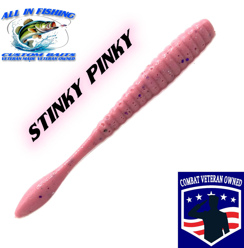 4'' flat worm (Choose Color ) - 20Pack
