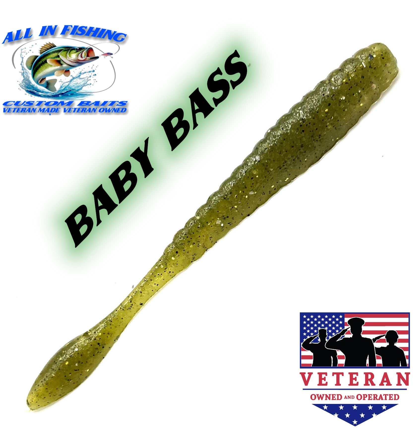 4'' flat worm (Choose Color ) - 20Pack