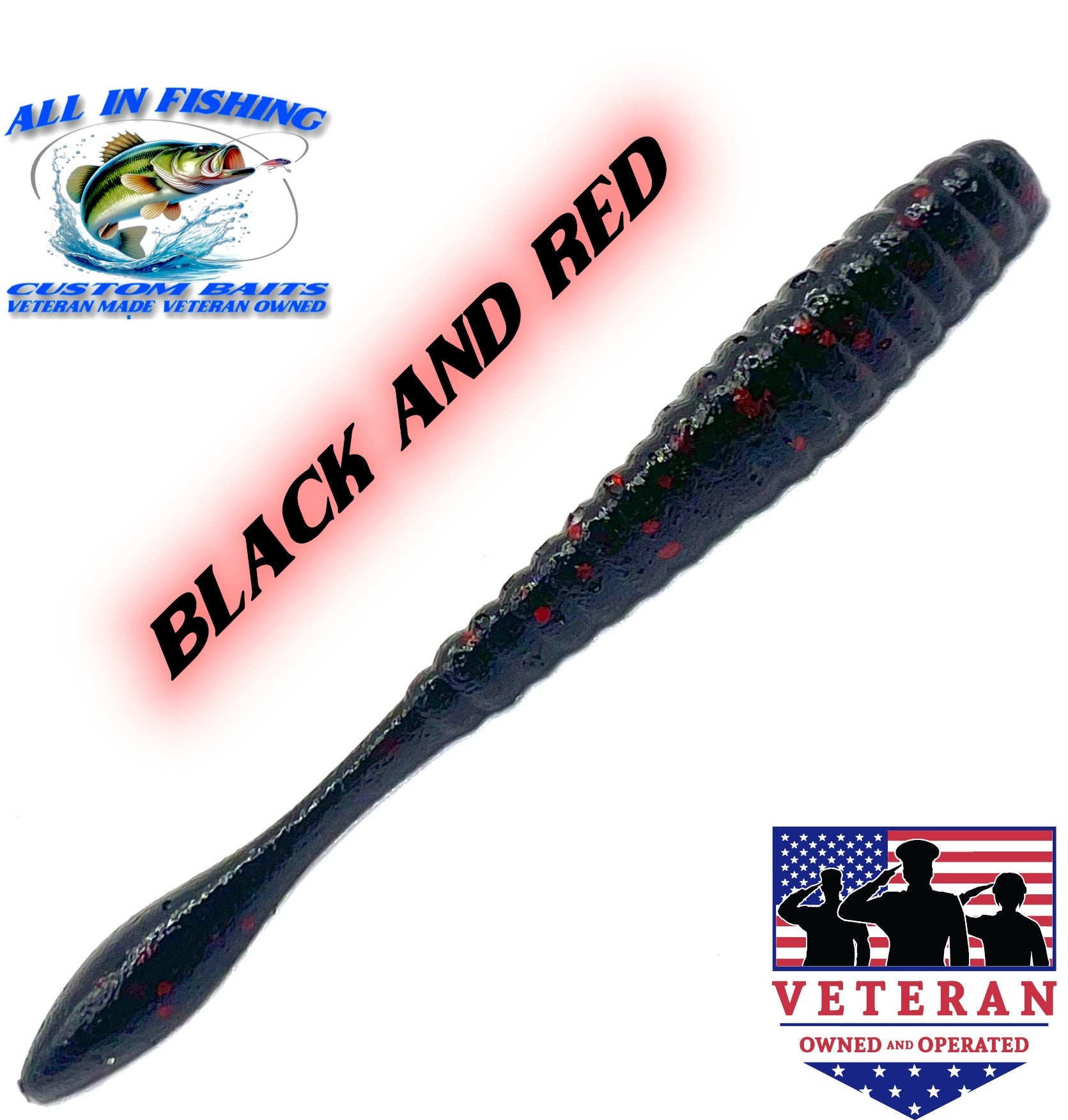 4'' flat worm (Choose Color ) - 20Pack