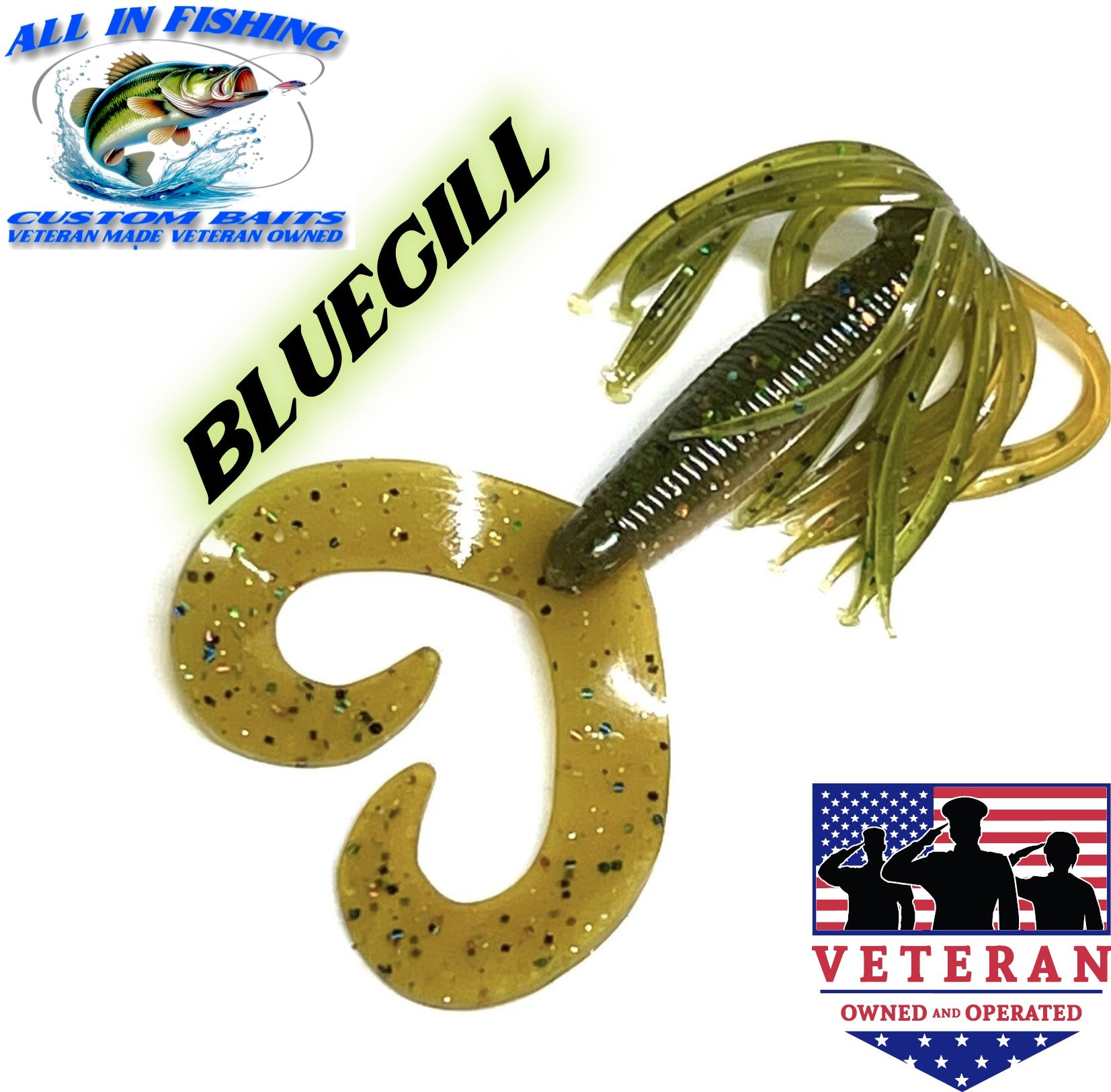 10ct 4'' hula grub choose color