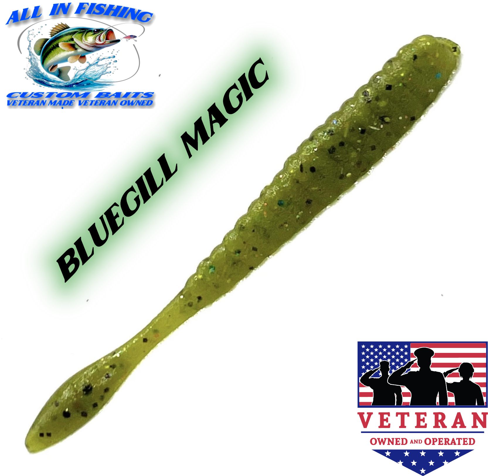 4'' flat worm (Choose Color ) - 20Pack