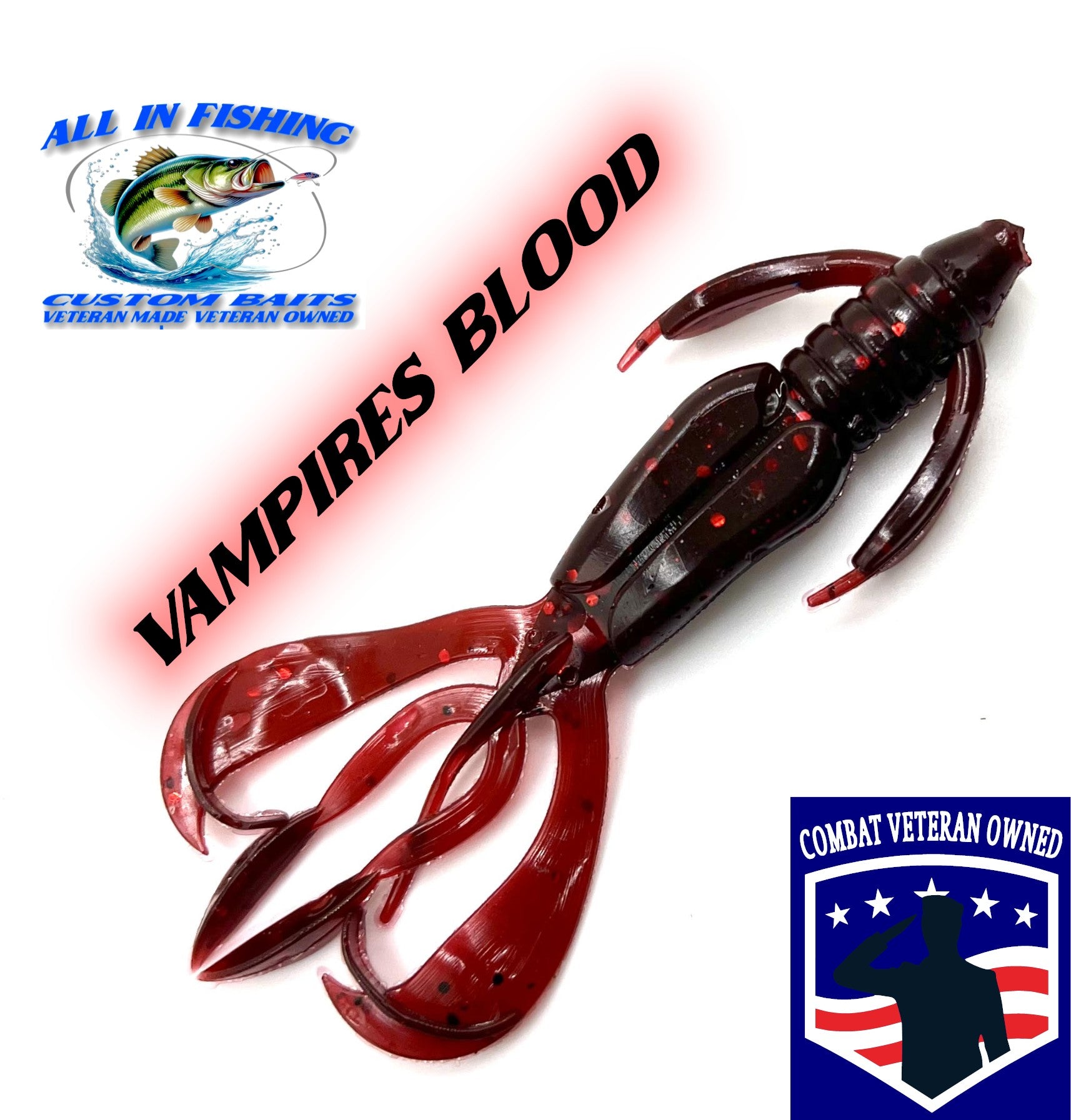 Crazy Flapper 10ct (choose size, color) creature bait