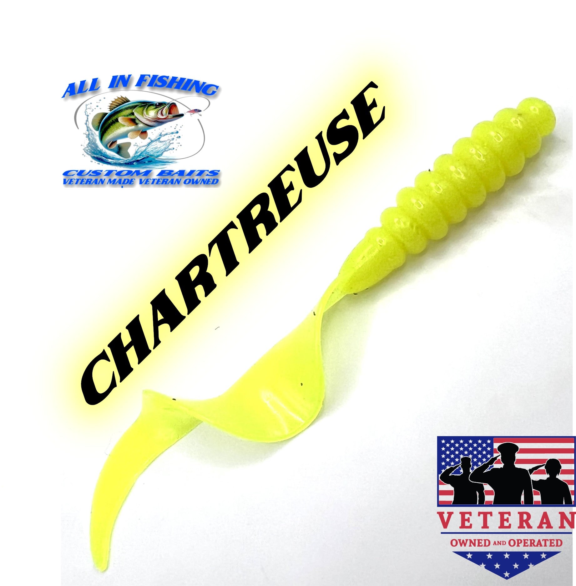 3.8 15ct curly tail grub choose color