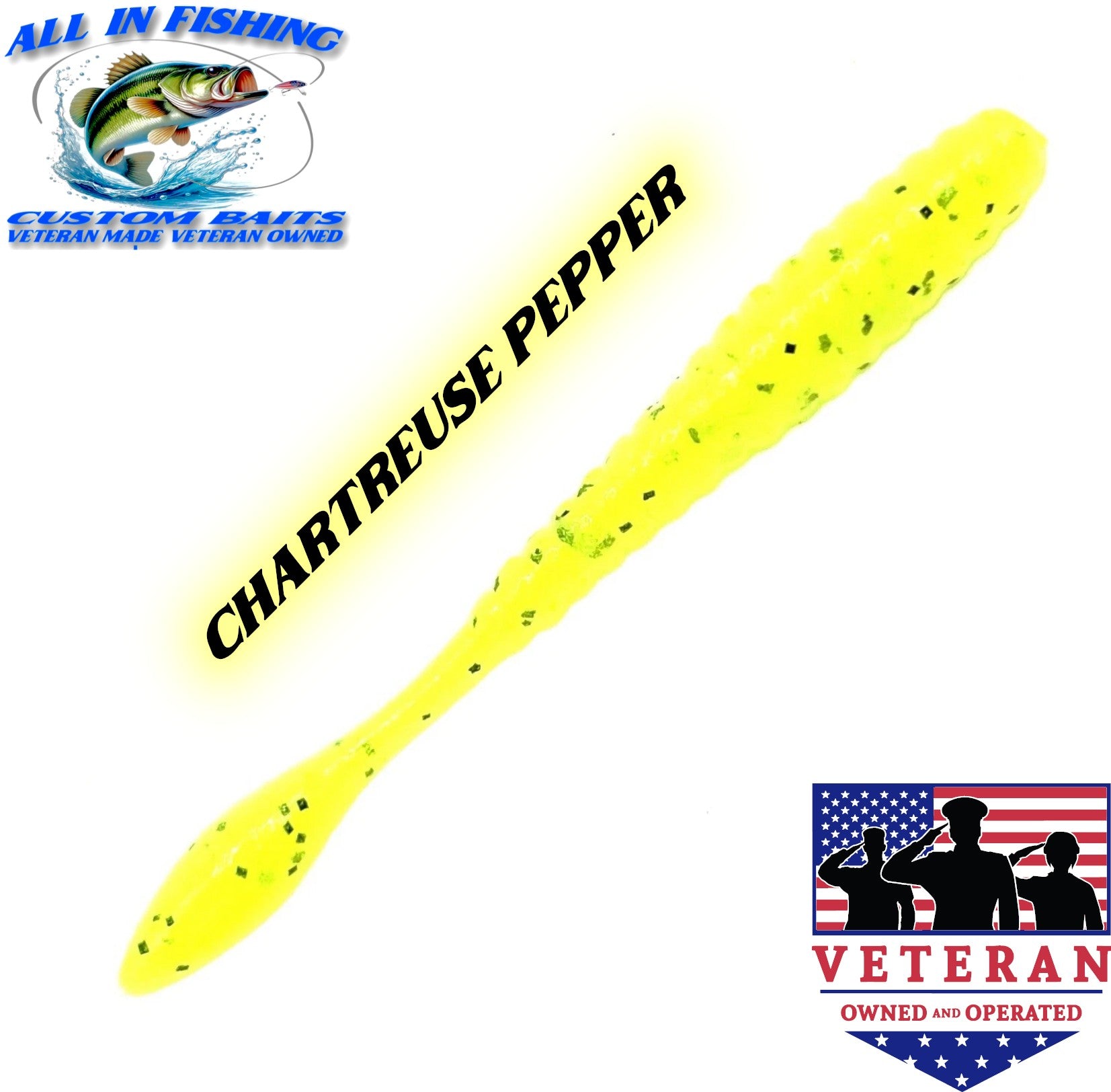 4'' flat worm (Choose Color ) - 20Pack