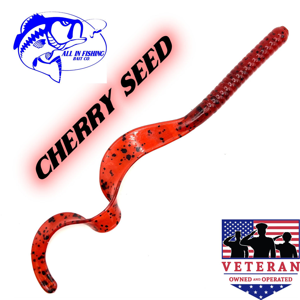 8ct 10'' ribbon tail worm choose color (Copy)