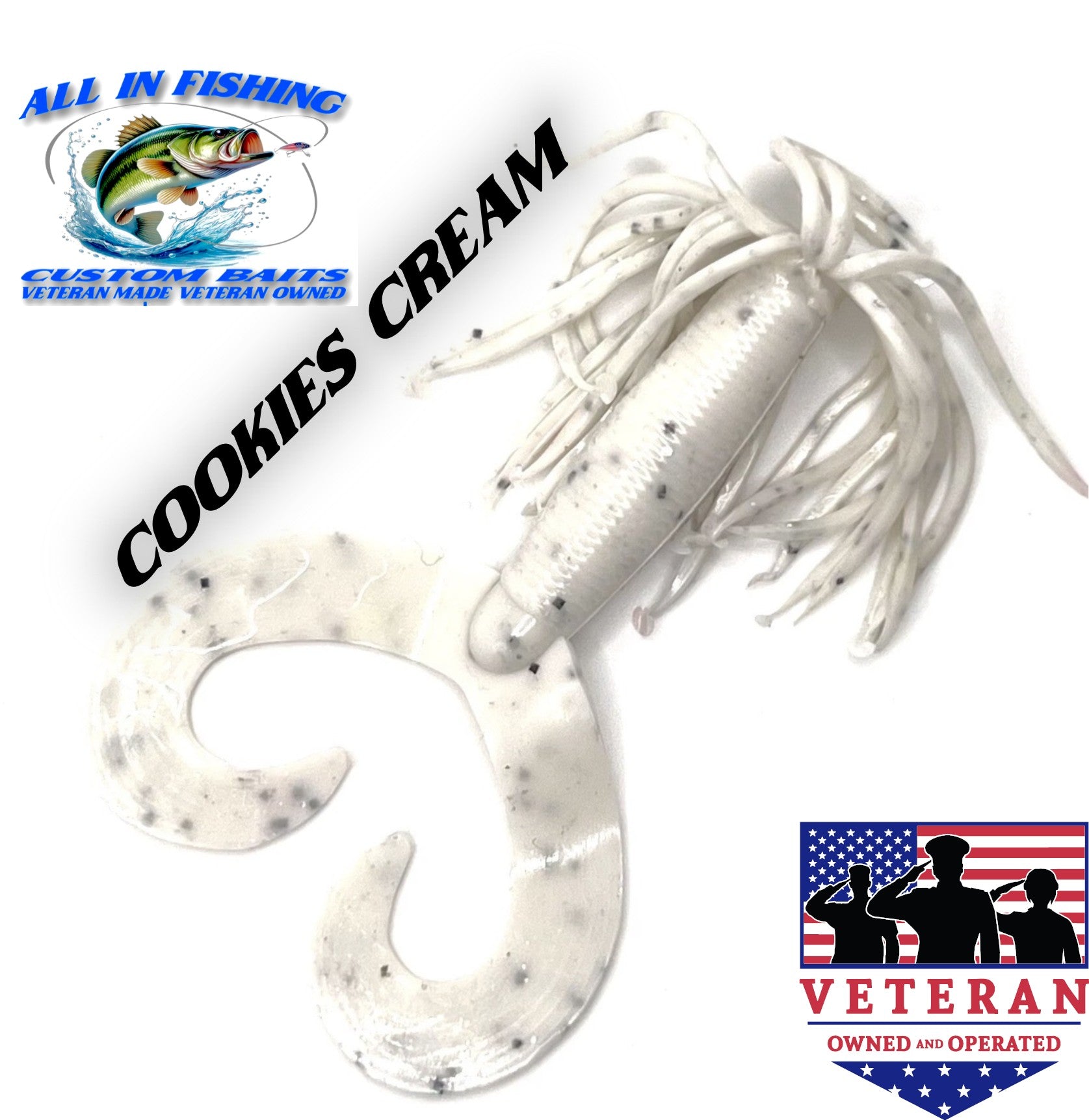10ct 4'' hula grub choose color