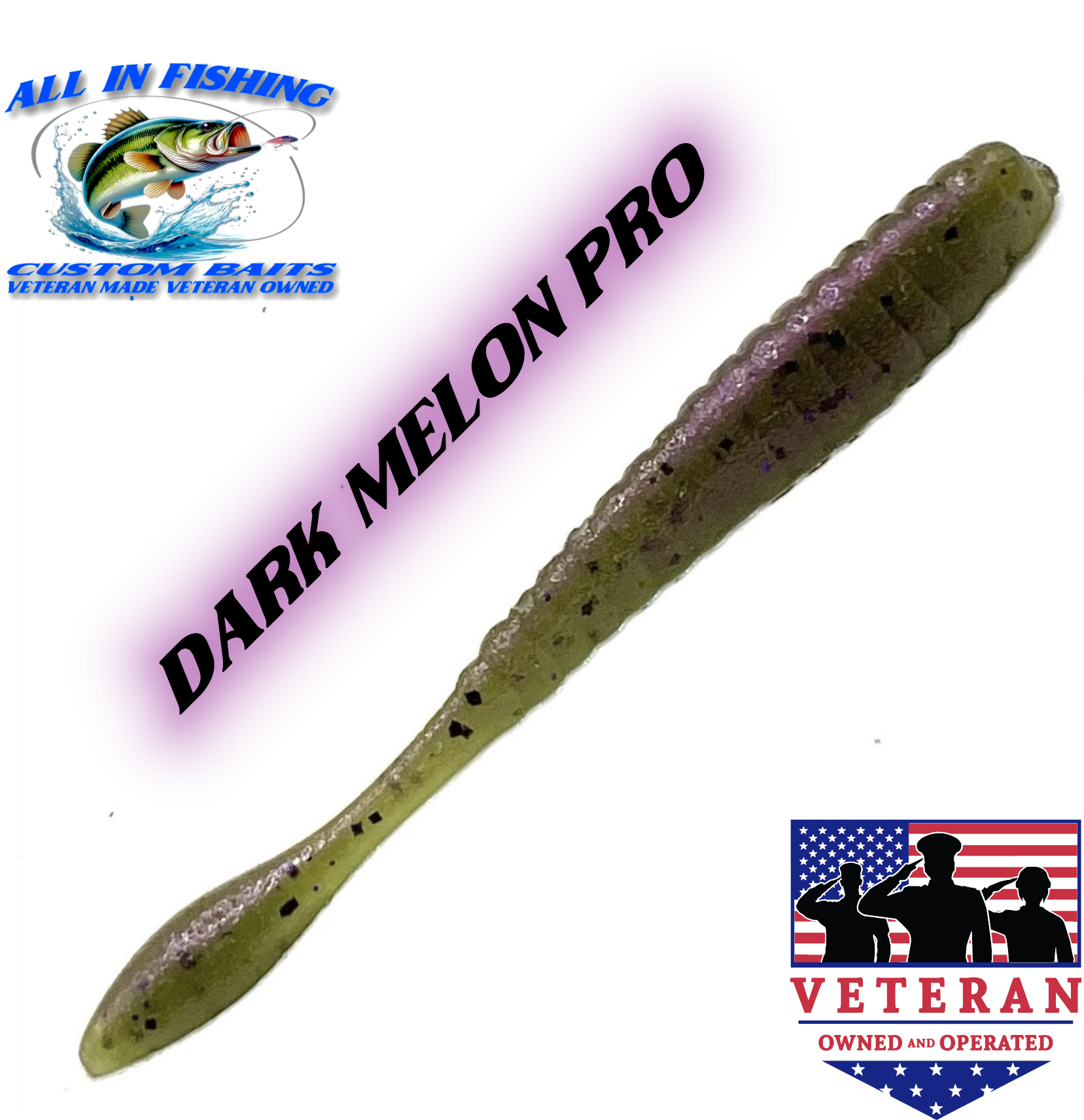 4'' flat worm (Choose Color ) - 20Pack