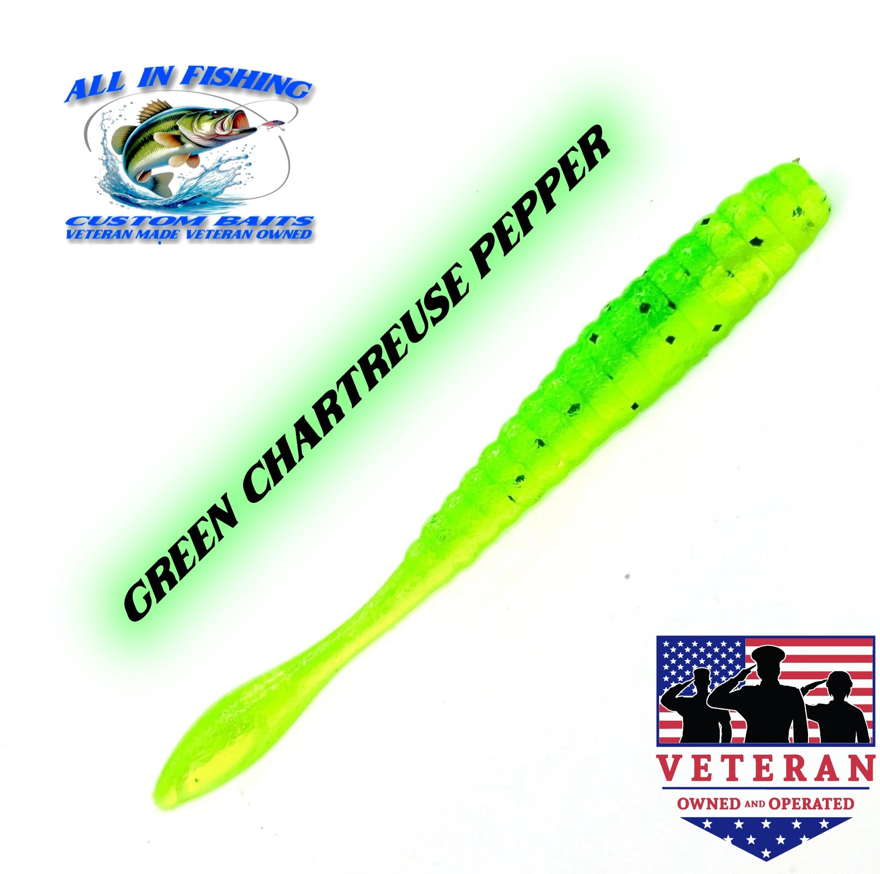 4'' flat worm (Choose Color ) - 20Pack