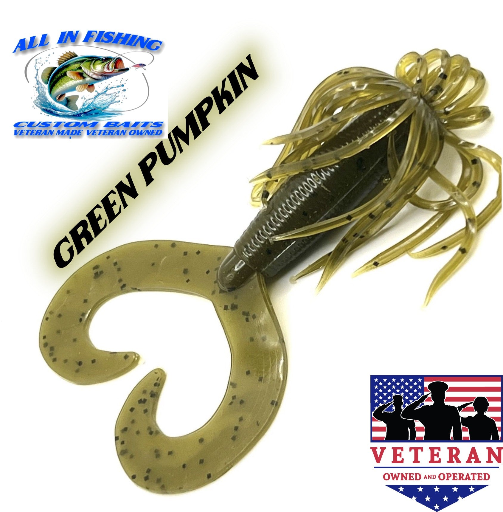 10ct 4'' hula grub choose color