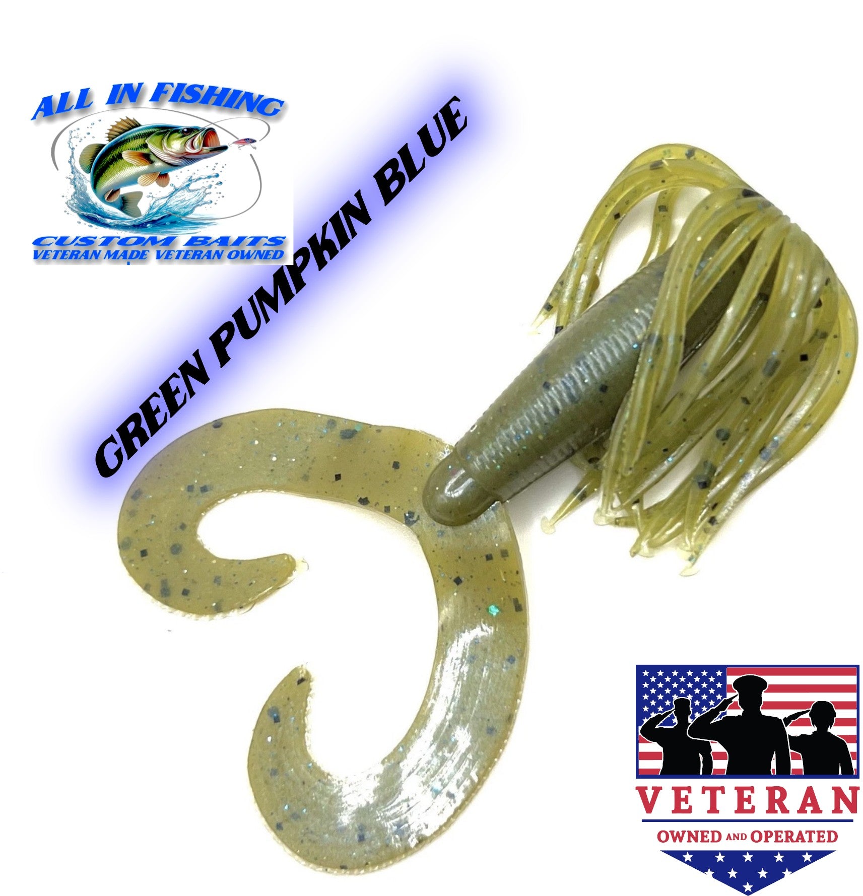 10ct 4'' hula grub choose color
