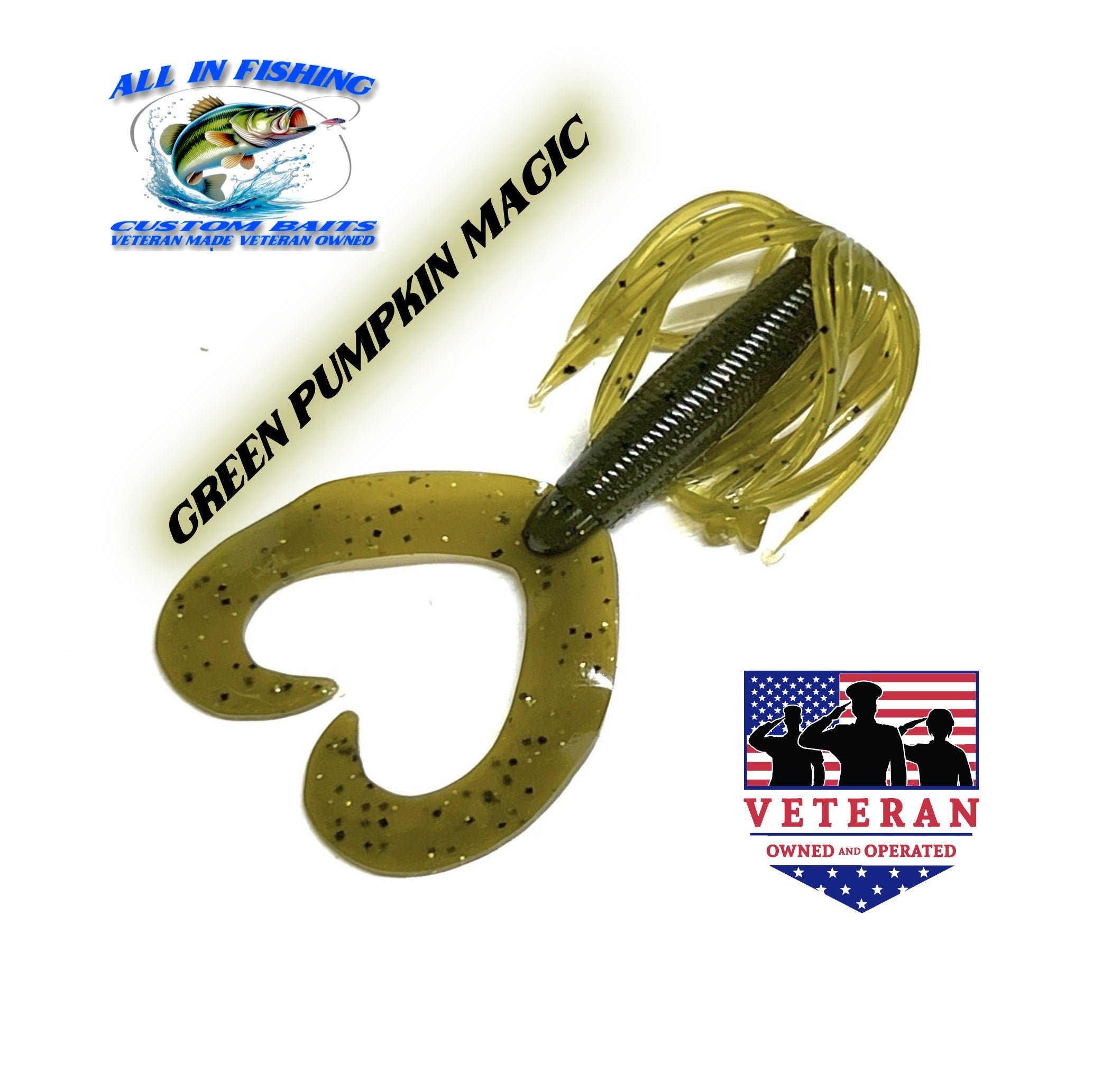 10ct 4'' hula grub choose color