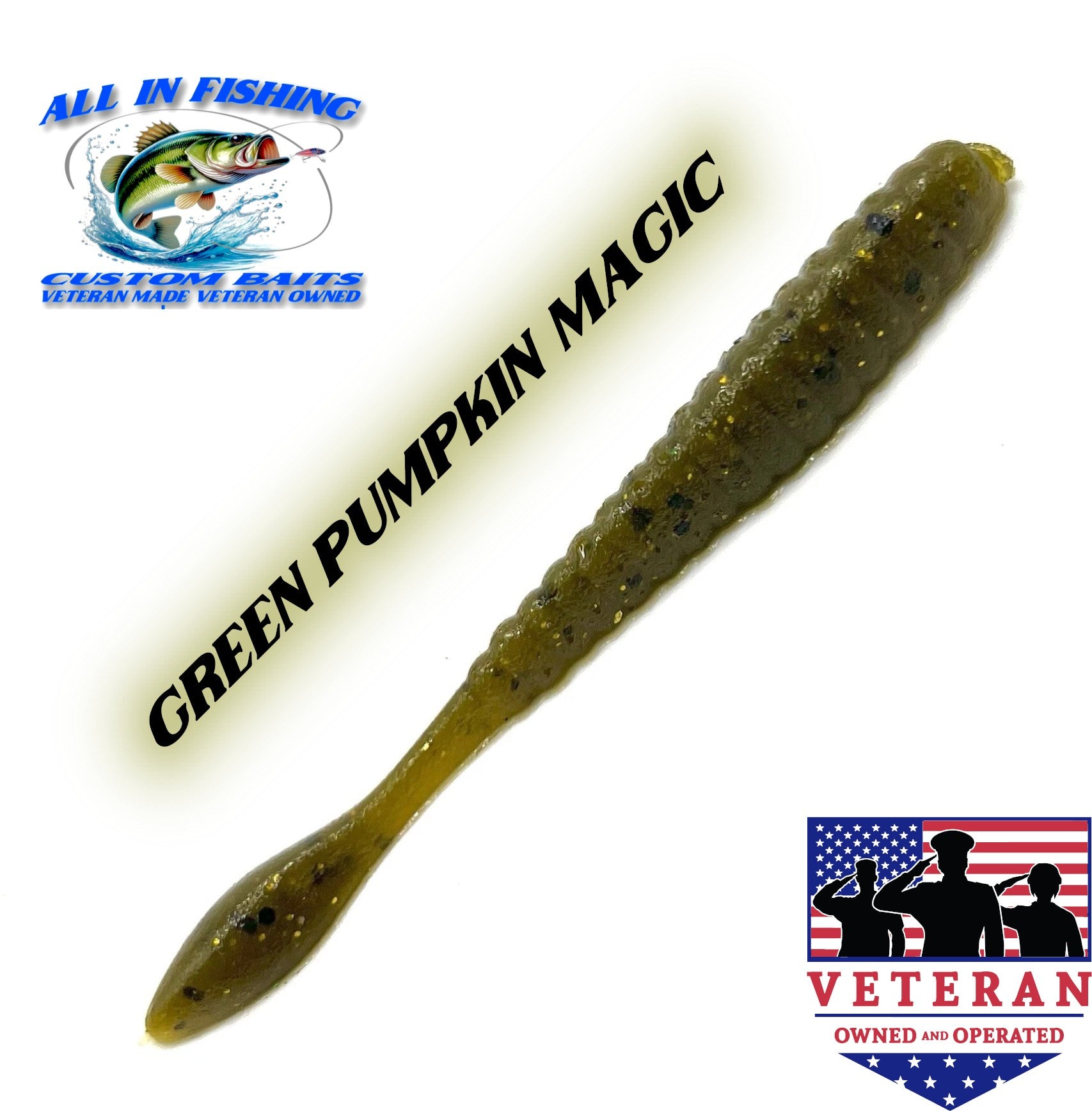 4'' flat worm (Choose Color ) - 20Pack