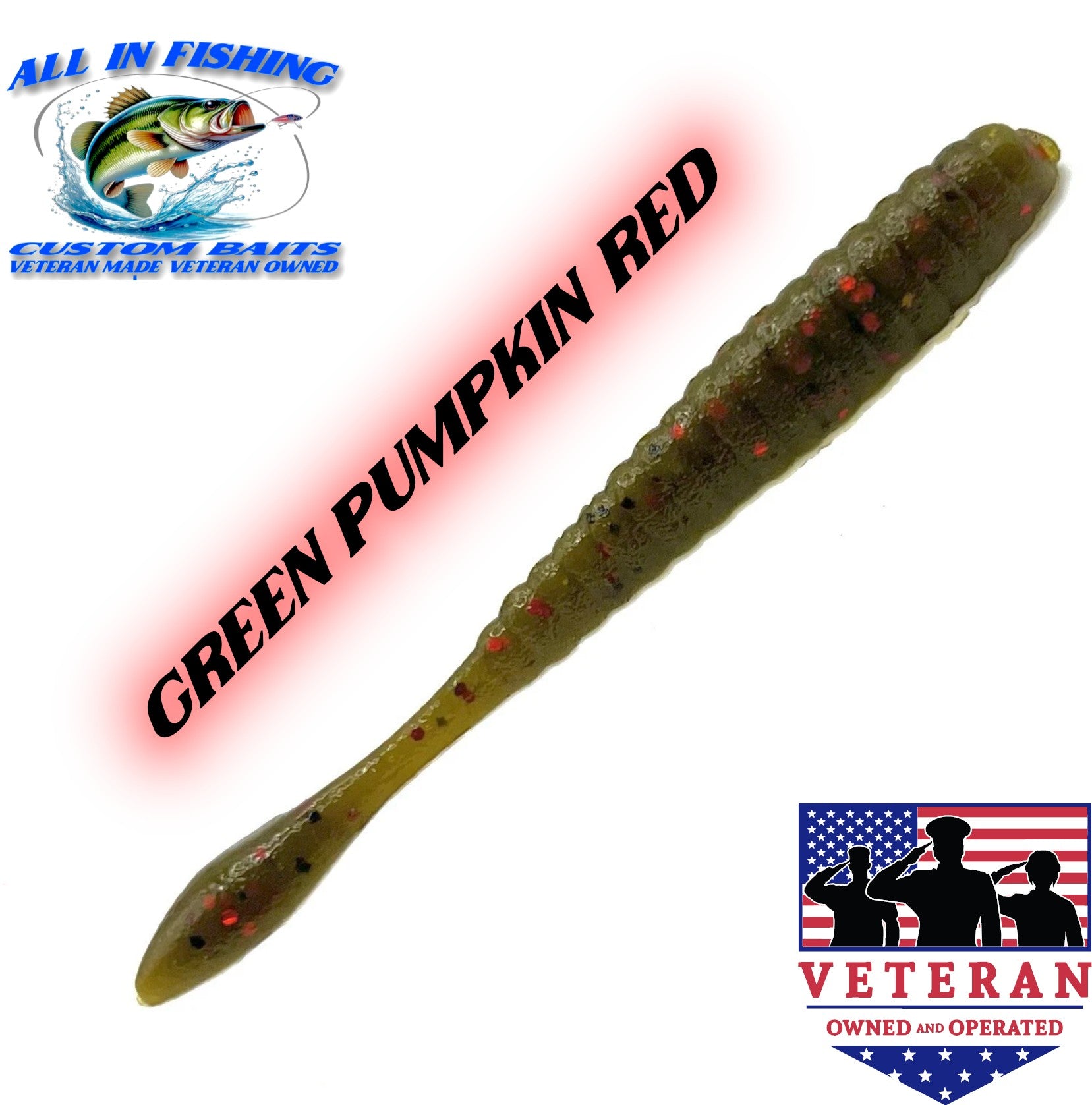 4'' flat worm (Choose Color ) - 20Pack