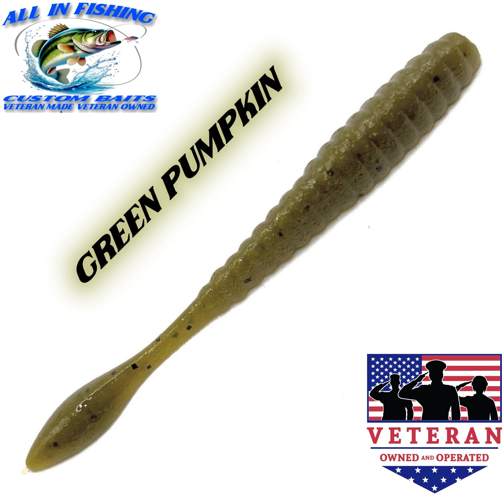 4'' flat worm (Choose Color ) - 20Pack