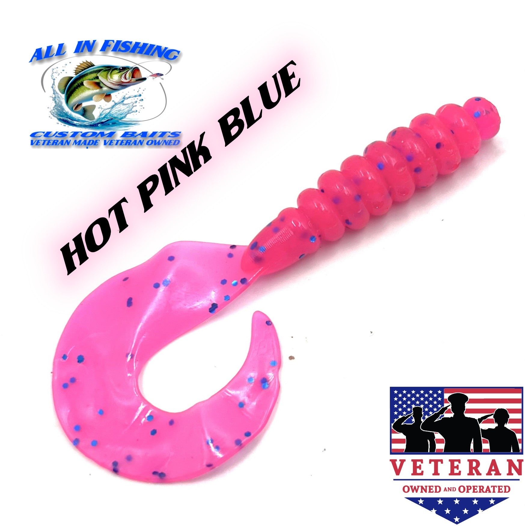 3.8 15ct curly tail grub choose color