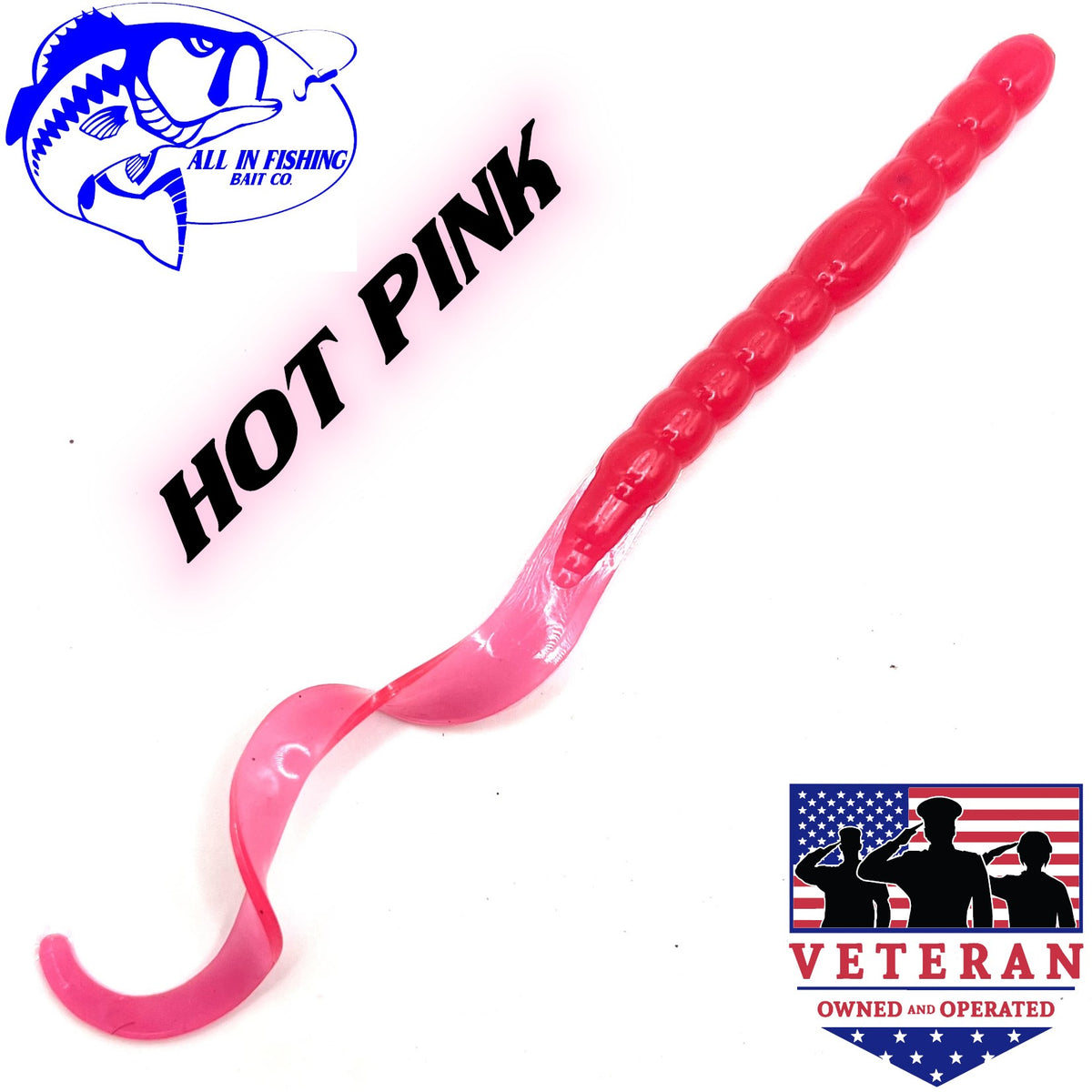 12ct 7'' ribbon tail worm choose color