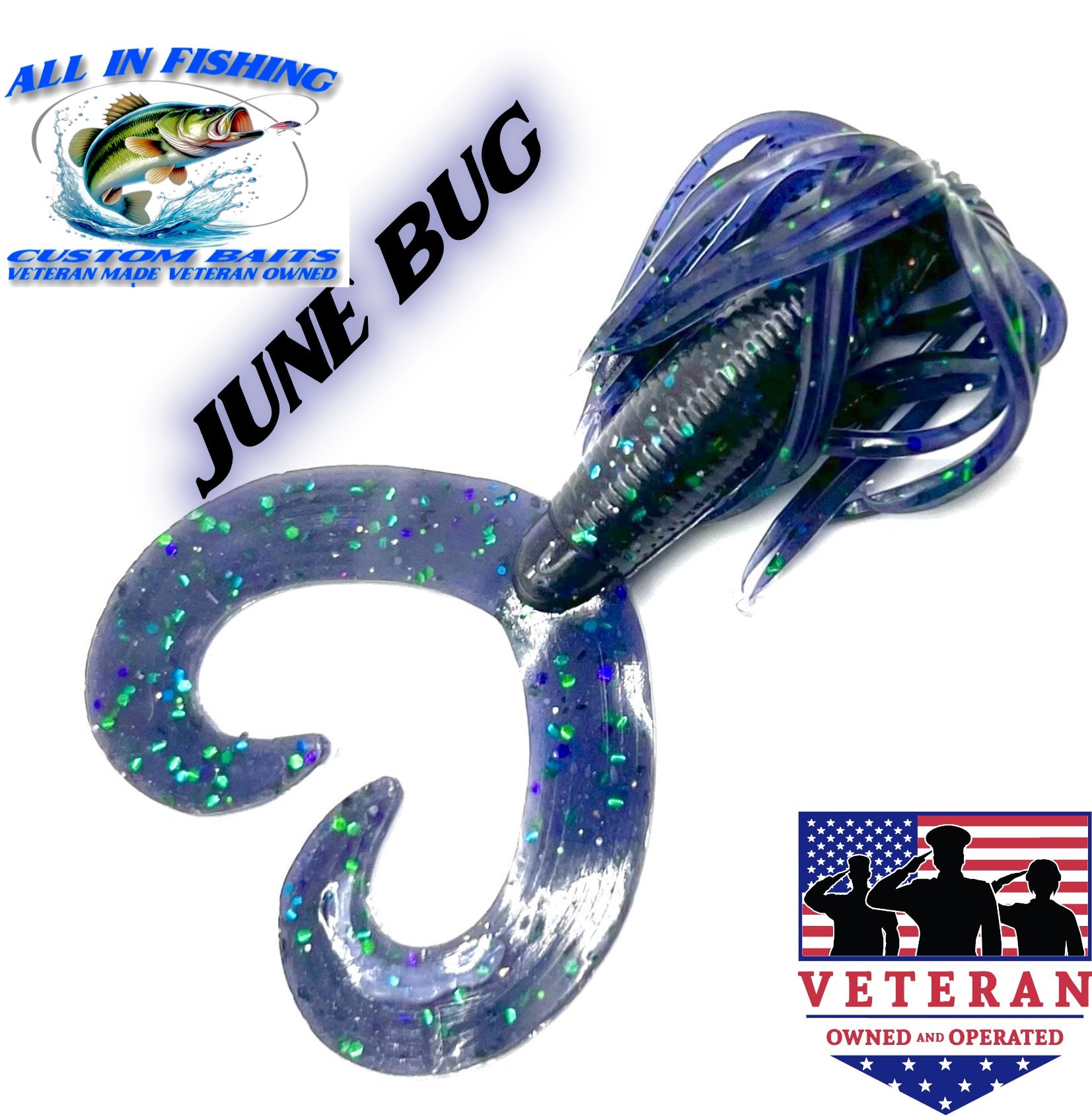 10ct 4'' hula grub choose color