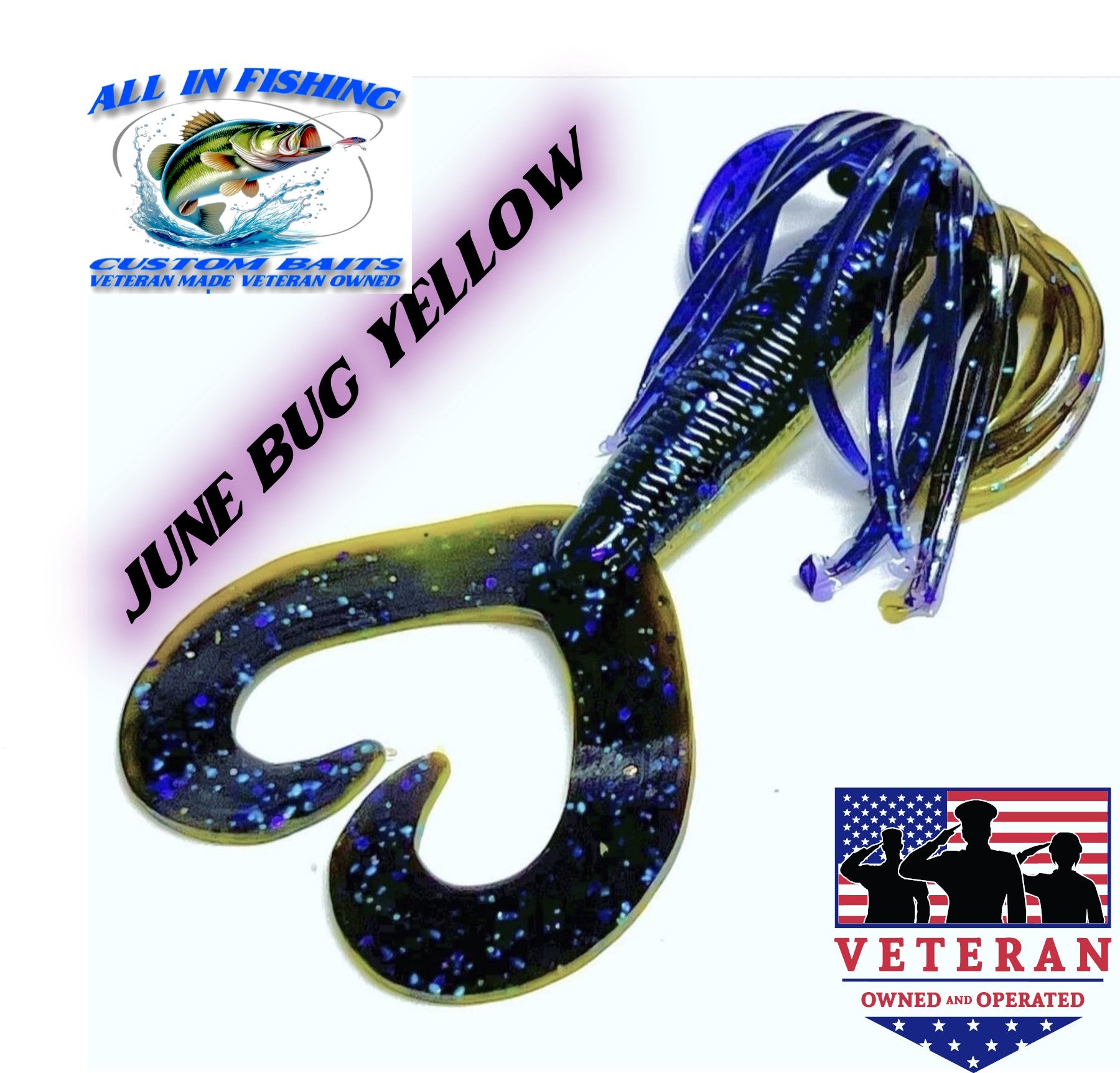 10ct 4'' hula grub choose color