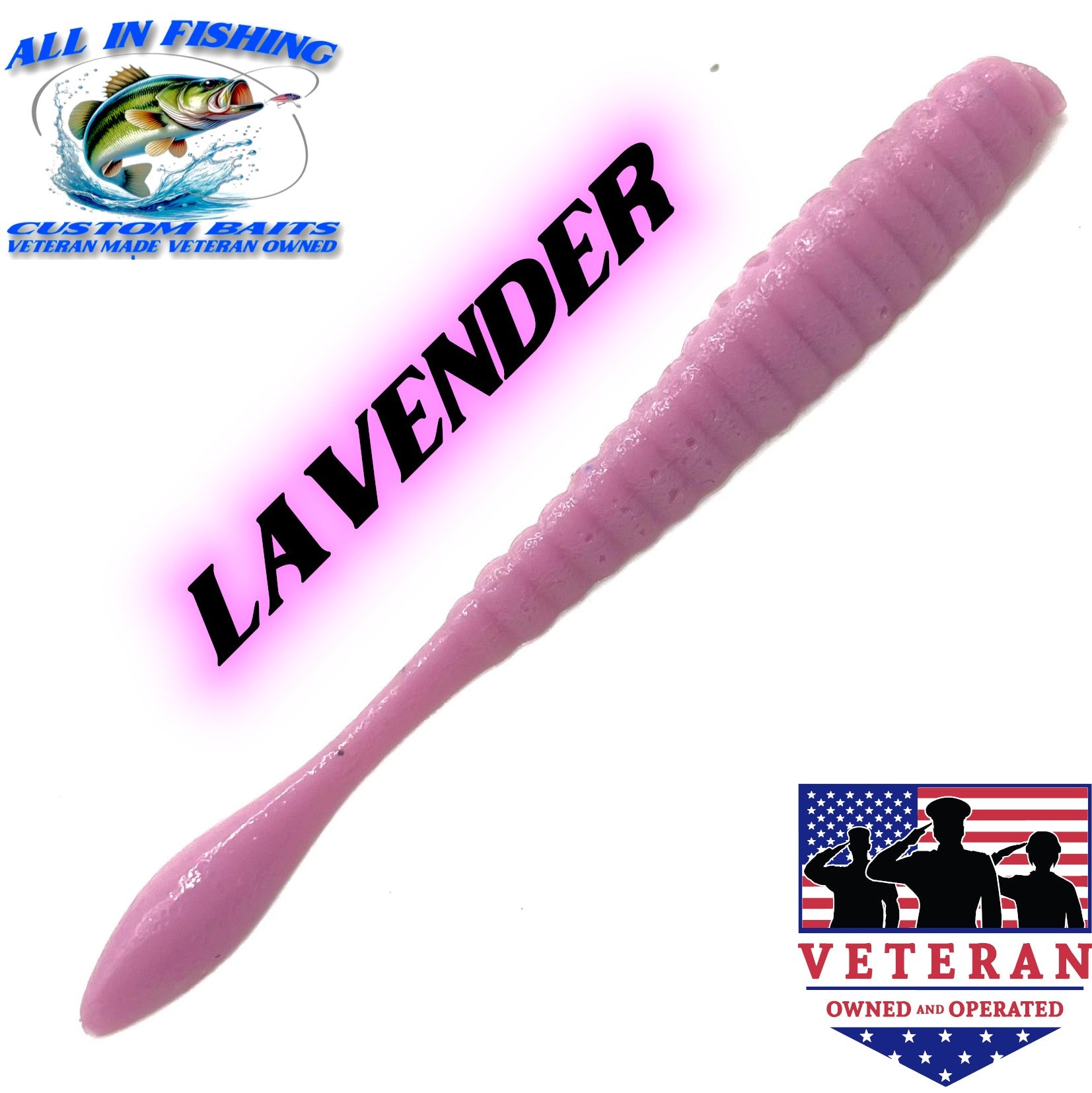 4'' flat worm (Choose Color ) - 20Pack