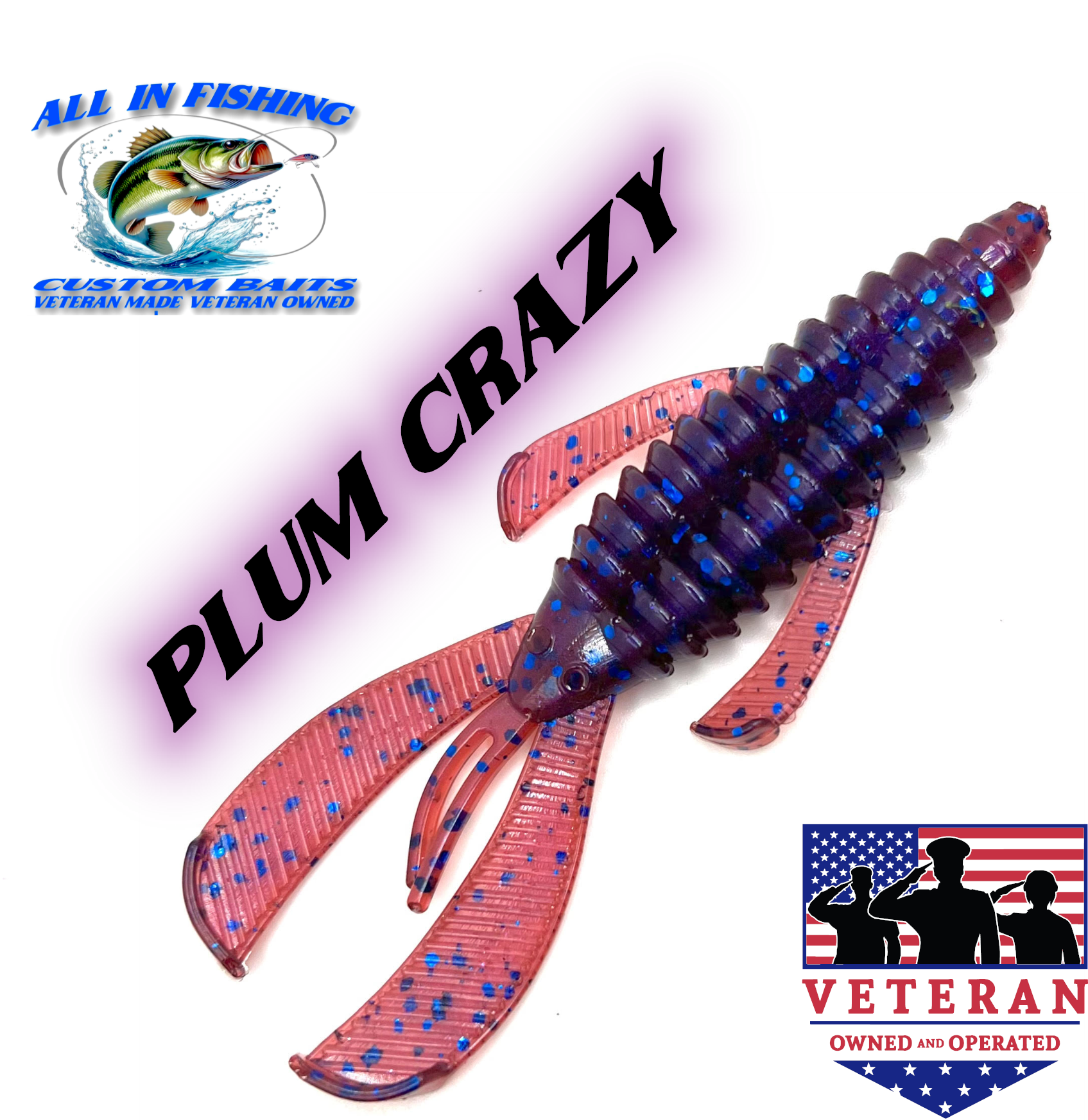 12ct 4'' Rage Bug Style (choose color) Creature Bait