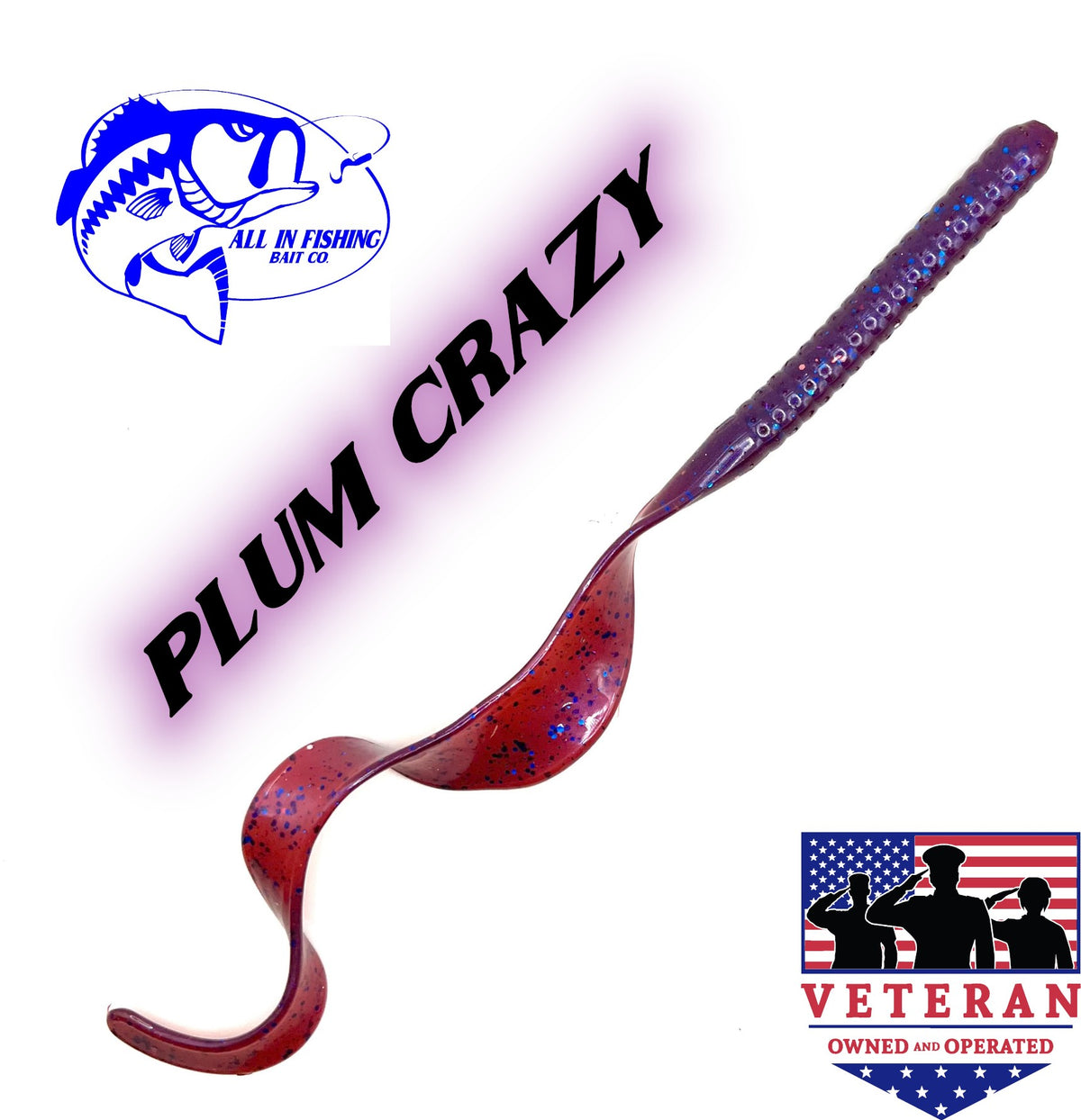 8ct 10'' ribbon tail worm choose color (Copy)