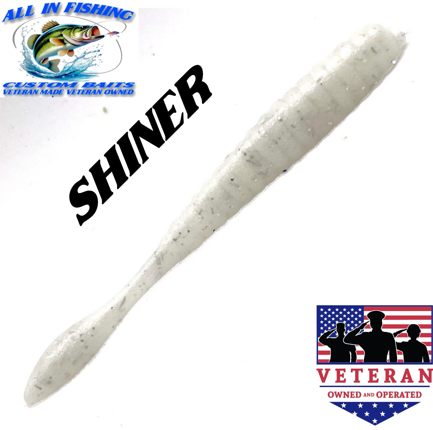4'' flat worm (Choose Color ) - 20Pack