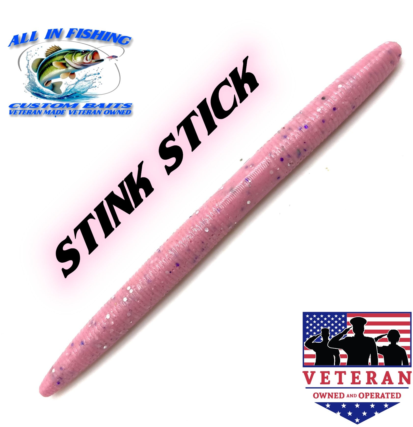 Stick Bait - 4" or 5" (Choose Color & Size) - 15 Pack