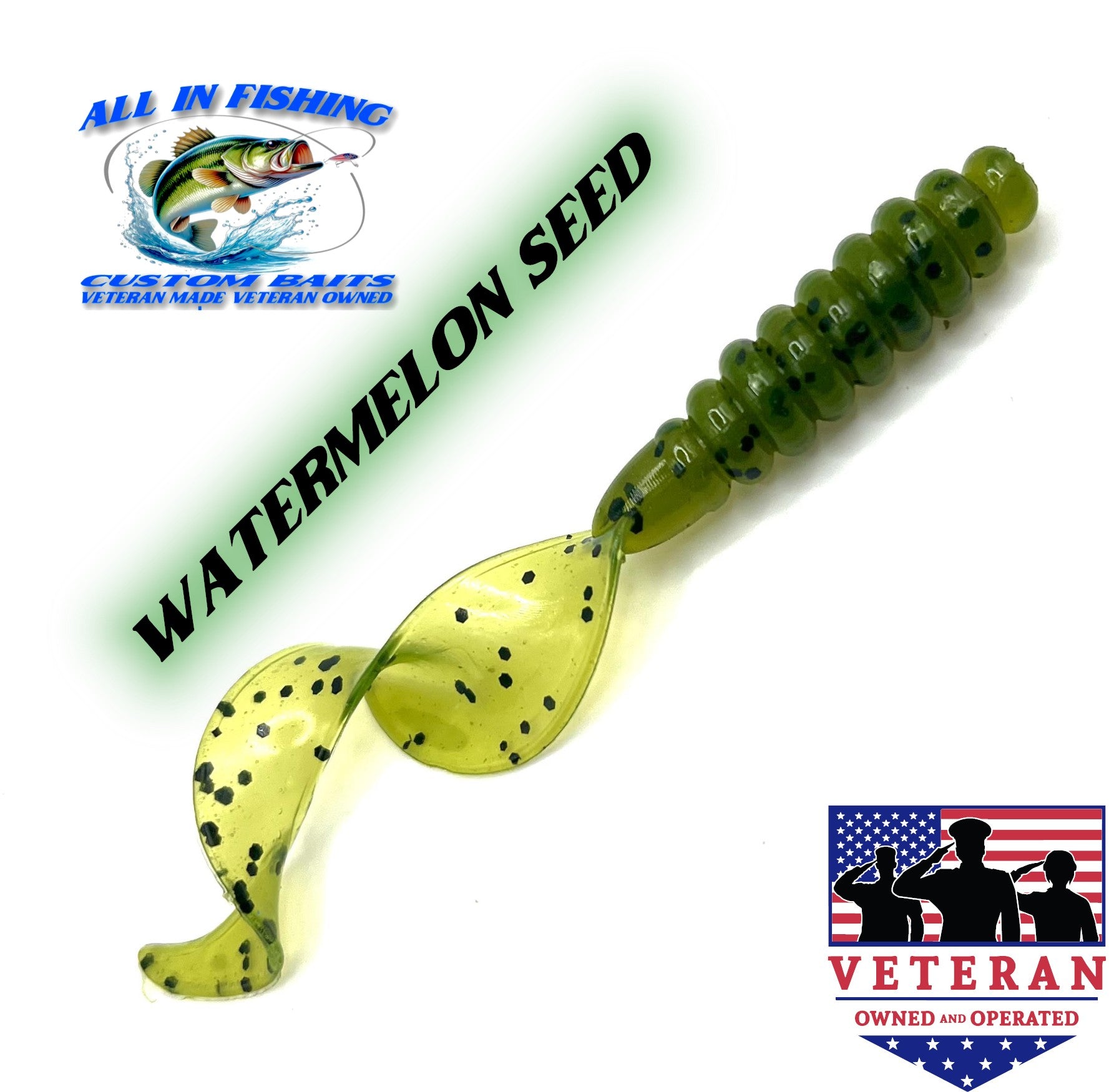 3.8 15ct curly tail grub choose color