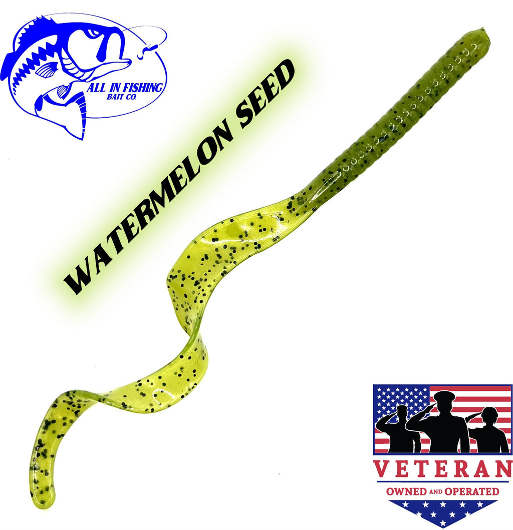 8ct 10'' ribbon tail worm choose color (Copy)