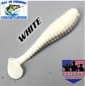 12ct 3.5'' ribbed paddle tail swim bait (choose color)